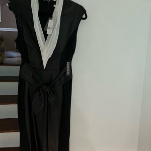 New York and company black leather dress